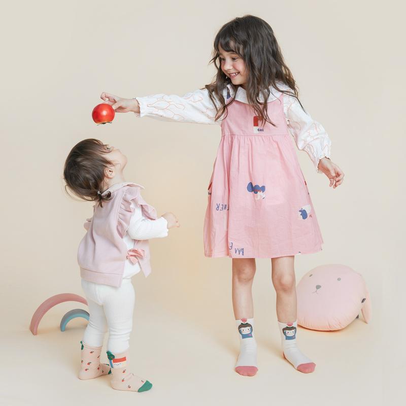 靴下 キッズ 子供 春秋 男の子 女の子 中筒 ソックス かわいい 床用 ベビー 通気性