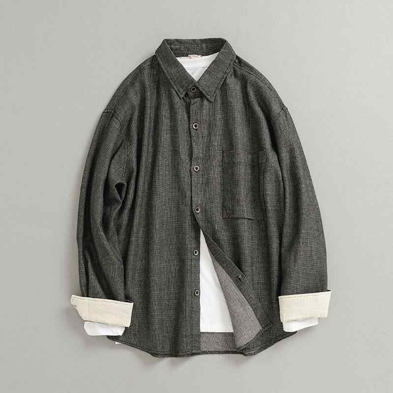 Other - シャツ メンズ 男性用 麻 リネン 宽松 長袖 カジュアル トップス 普段使い2