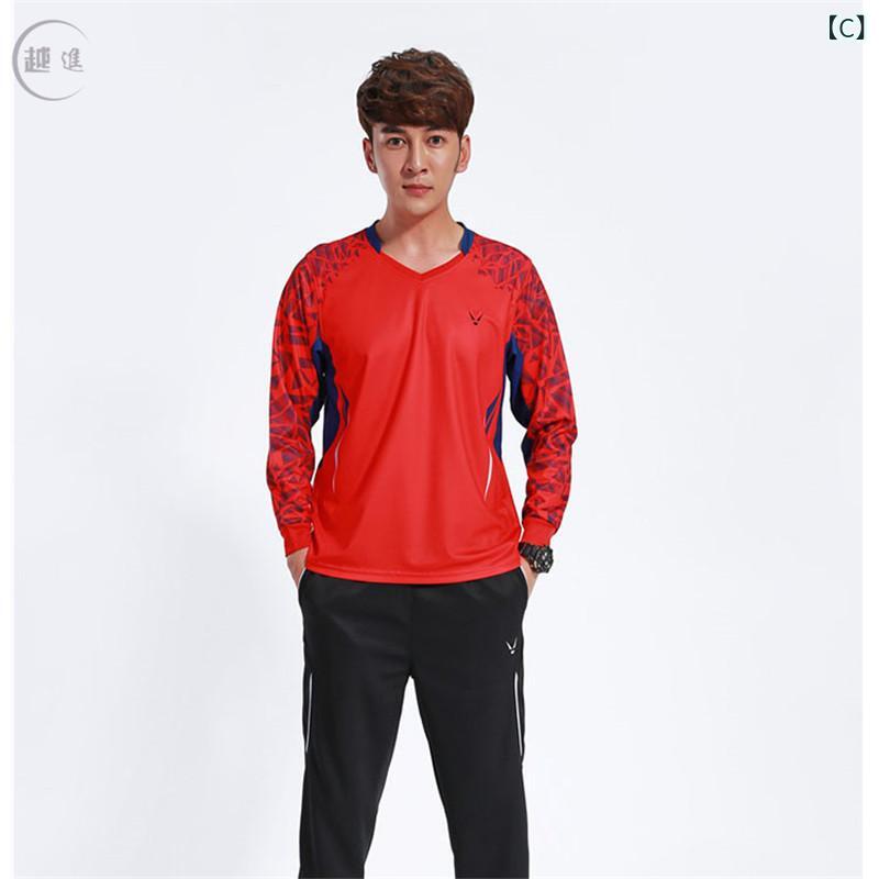 ソファポテトのテニスウェア キッズ 長袖 Tシャツ 上下セット 男の子 女の子 スポーツウェア トレーニングウェア 秋冬 スリムフィット 卓球ウェア｜アングル3
