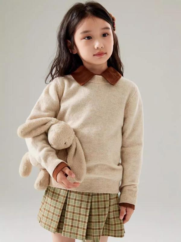 ニット キッズ セーター 女の子 秋冬 子供服 ウール混 ニット トップス 男の子 インナー 大人もOK