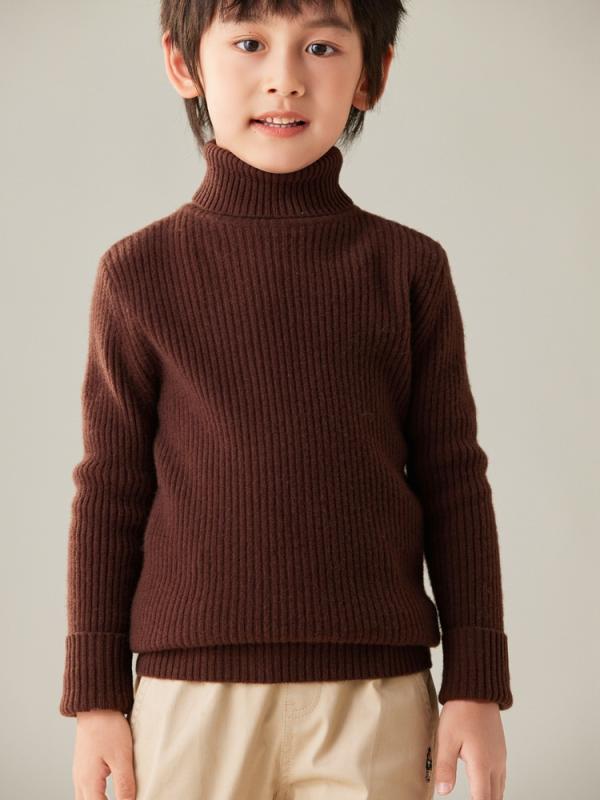ニット キッズ 秋冬 子供服 男女兼用 ウール セーター トップス インナー 小学生 中学生 大学生 ハイネック あったか・適用性別: 中性/男女兼用・生地の加工: 柔らかい処理・スタイル: シンプル・対象年齢: 中・高学年(8歳以上、140cm以上)・袖丈: 長袖・閉鎖型: プルオーバー・柄: 無地・実写図: モデルあり・在庫: あり・要素: イギリス風、おしゃれ・ミシンの針のピッチ: 12~14針/3cm・毛玉/余分な糸くずのトリミング: すべてきれいにトリミング済み・生地名: ニット・主な生地の組成: 羊毛・主な生地の組成含有量: 99%・安全レベル: B類・襟のタイプ: ハイネック・フード: フードなし・色: ベージュ, キャメル, グレー, コーヒー, ブラック・身長: 100cm, 110cm, 120cm, 130cm, 140cm, 150cm, 160cm, 170cm・前立て: プルオーバー・製品カテゴリ: 子供用セーター