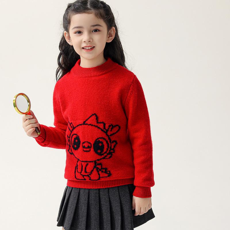 ニット キッズ 子供用 秋冬 高 羊毛 セーター 男の子 女の子 厚手 かわいい ニット トップス