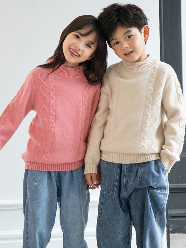 ニット キッズ ベビー ゆったり セーター ウール 厚手 カシミヤ ニット トップス インナー 子供 男女兼用 男の子 女の子