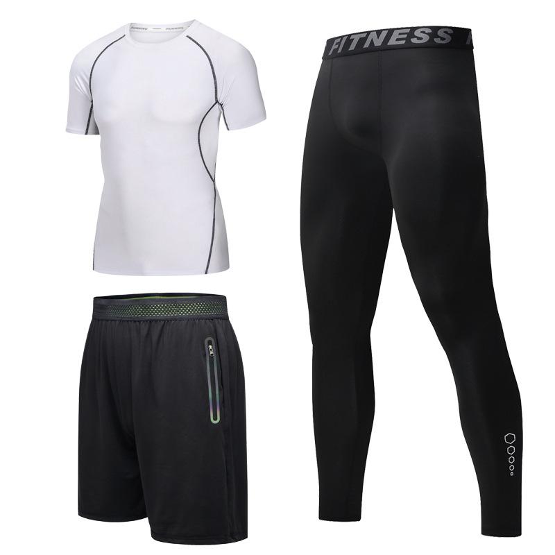 Tシャツ メンズ 男性用 セットアップ 半袖 速乾 接触冷感 3点セット ランニング ウェア スポーツ トレーニング 普段使い ルームウェア アウトドア