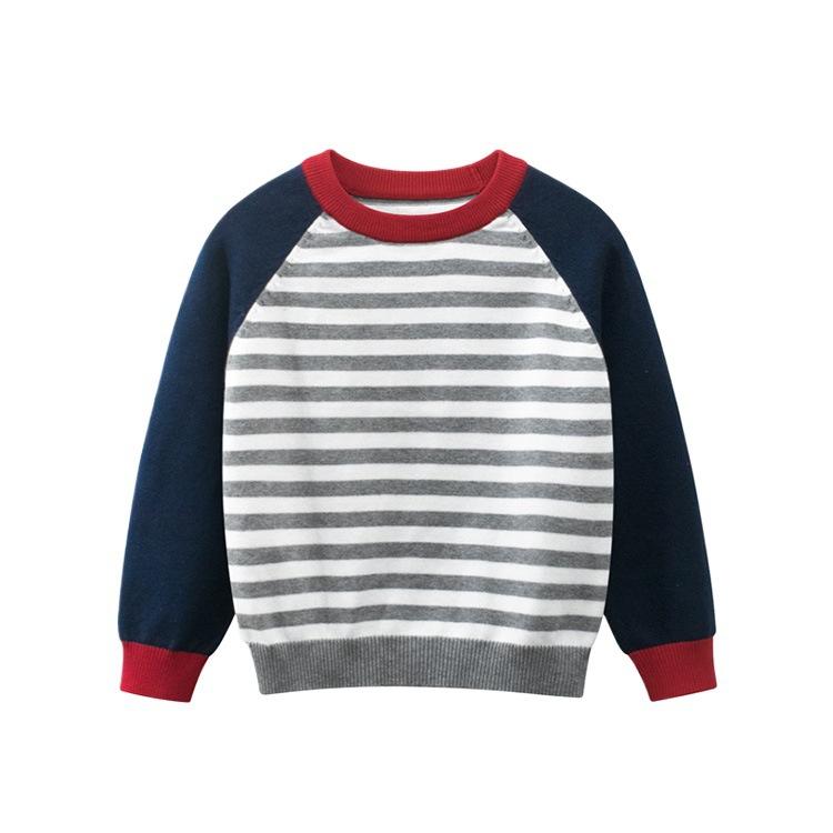 子供服 ニット 春物 男の子 ストライプ柄 セーター 普段着 かわいい