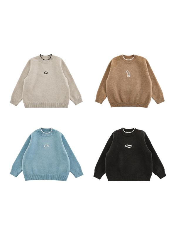 ニット キッズ 長袖 厚手 秋冬 ファッション カジュアル 暖かい セーター 子供服 男の子