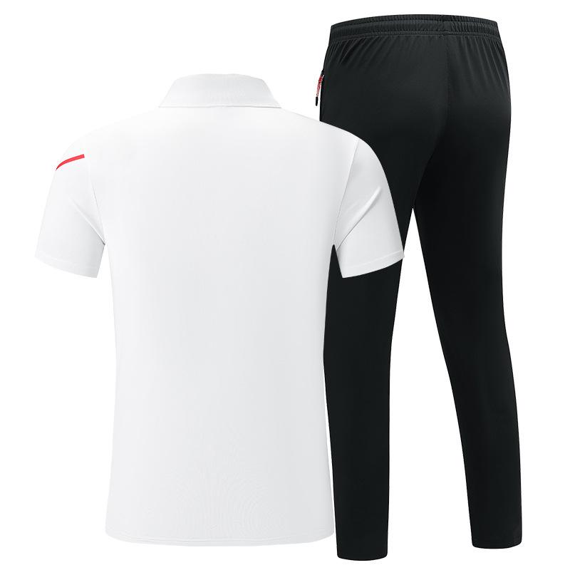 ジャージ セットアップ 男性用 トレーニングウェア スポーツウェア 半袖 Tシャツ 長ズボン 上下セット 陸上 コーチ 団体服 吸汗速乾2