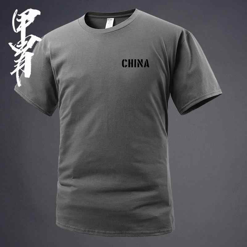 Tシャツ 男性用 純綿 半袖 トップス ライフル銃 56式 QBZ191 国家2