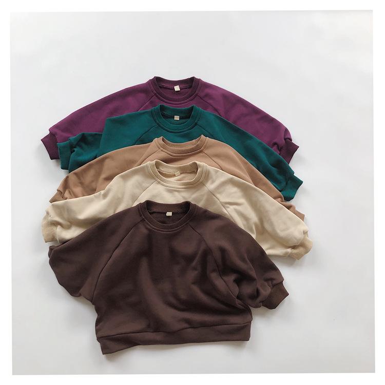 子供服 スウェット 春秋 長袖 男女児 トレーナー プルオーバー カットソー カジュアル 肩落ちデザイン ..