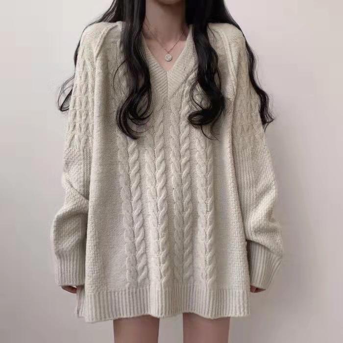 ワンピース レディース 秋冬 ニットワンピース レトロ 無地 かわいい チュニック ニット セーター ゆったり 下体失踪風 韓国 ファッション カジュアルスタイル