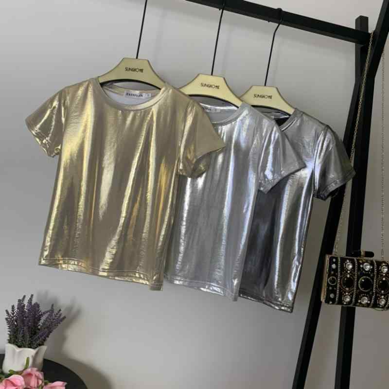 Toilet Articles - Tシャツ レディース 半袖 ラウンドネック ゆったり 薄手 トップス カットソー ショート丈 スポーティー カジュアル