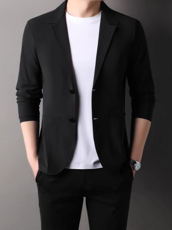 ジャケット 男性用 薄手 接触冷感 無地 サマージャケット テーラードジャケット カジュアル ビジネス オフィス アウトドア スポーツ・スタイル: カジュアル・柄: 纯色・版型: 修身型・领型: 西装领・袖丈: 长袖・主な素材: 锦纶/尼龙...