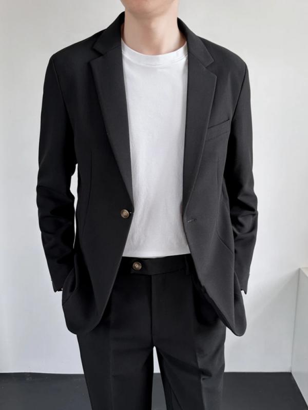 スーツ メンズ 男性用 韓国風 ゆったり 高級感 春夏 秋冬 快適 軽熟 カジュアルスーツ ファッション ドロップショルダー