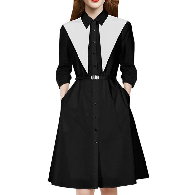 ワンピース レディース 春夏 韓国風 キャンパス 高腰 Aライン スカート 清楚 かわいい おしゃれ きれいめ ドッキングワンピース 半袖 膝丈 ミモレ丈 上品 エレガント お呼ばれ デート