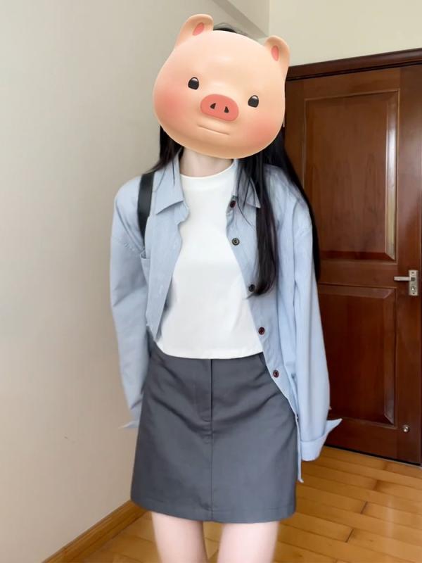 シャツ レディース サマーシャツ ブラウス ストライプ柄 ブルー系 ゆったり 紫外線対策 冷房対策 羽織り 韓国風 トップス 春夏