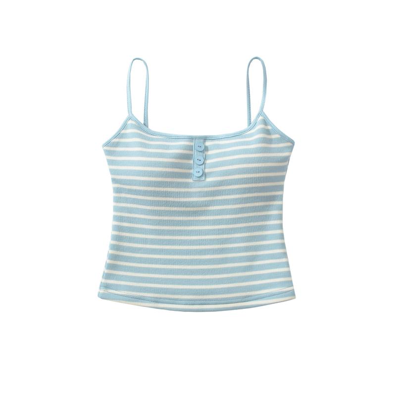 タンクトップ レディース スリムフィット チューブトップ スタイル ストレッチ ストライプ パッド入り ノースリーブ セクシー 部屋着 普段使い