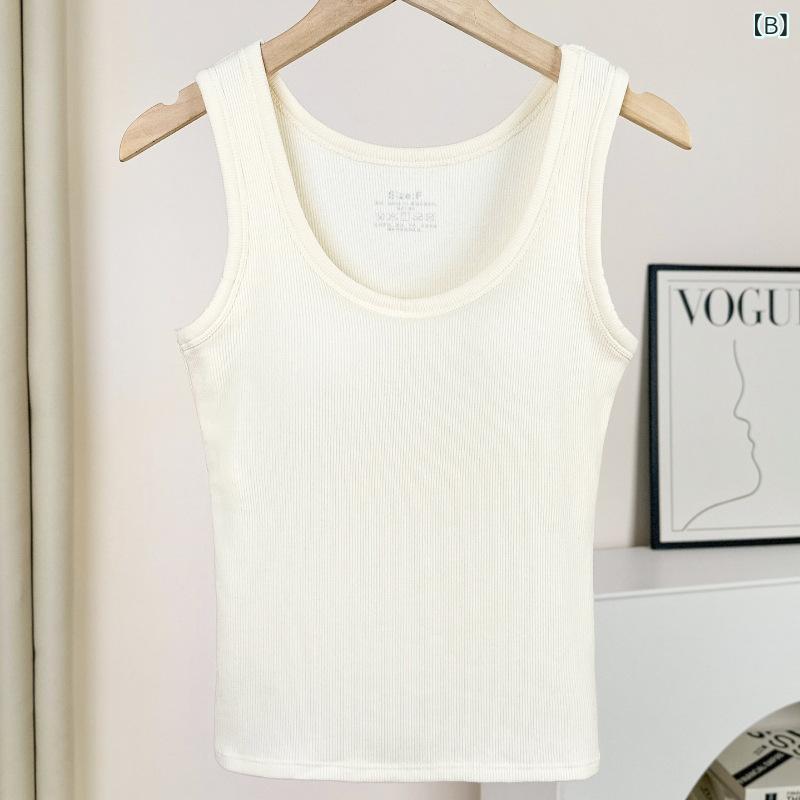 タンクトップ レディース 秋冬 薄手 裏起毛 あったかインナー 磨毛 発熱 修身 細見え カップ付き 防寒 保温