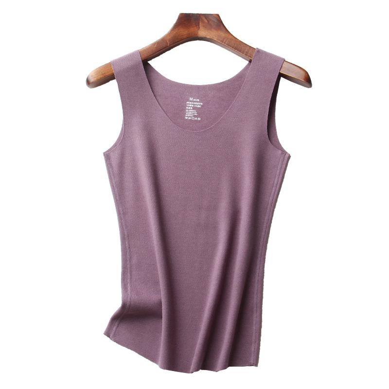 タンクトップ レディース 秋冬 リブ あったかインナー 両面起毛 インナーシャツ 肌着 下着 無袖 トップ..