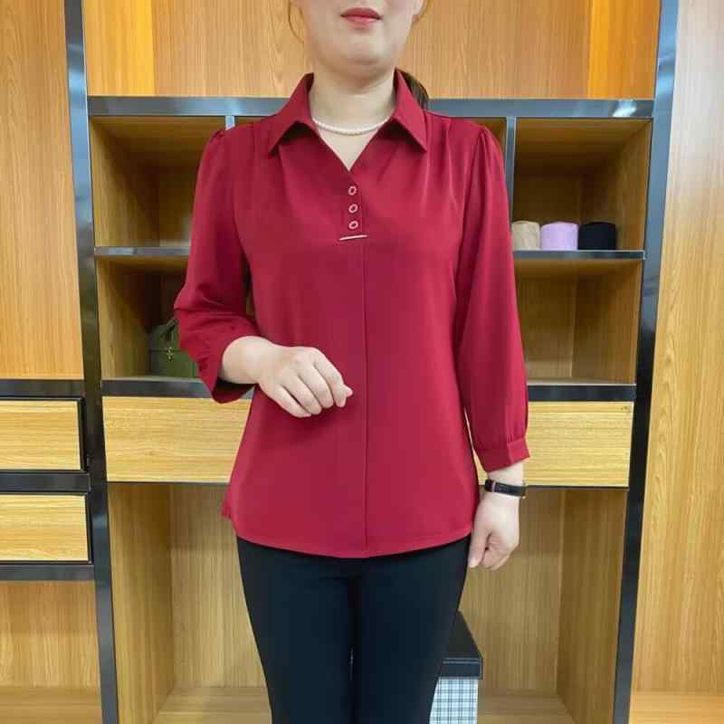 シャツ レディース 大きいサイズ ゆったり ミセス向け 婦人服 トップス 無地 シンプル カジュアル 普段使い お母さん おばあちゃん 接触冷感 涼しい 通気性 九分袖