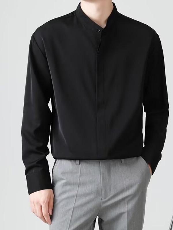 Other - シャツ メンズ 男性用 長袖 薄手 新中国スタイル トップス 軽熟 カジュアル ビジネス 紳士服