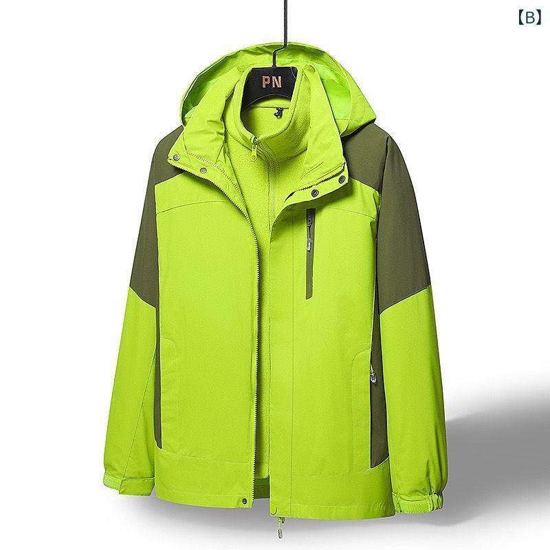 マウンテンパーカー 男性用 兼 女性用 秋冬 裏起毛 防寒 3way 取り外し可能 厚手 登山 スキー ウェア ロゴ印刷 可能 アウトドア