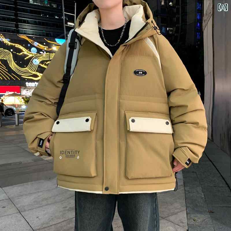 綿入りジャケット 男の子 大学生 高校生 子供 秋冬 厚手 アウター 2