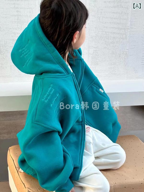 子供服 アウター 子供用パーカー カーディガン フード付き 春秋着 女の子 かわいい おしゃれ 上着 羽織り 綿