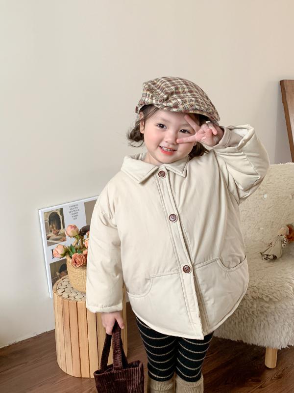 子供服 コットン 綿入れ ジャケット 秋冬 男女兼用 ベビー服 カーディガン