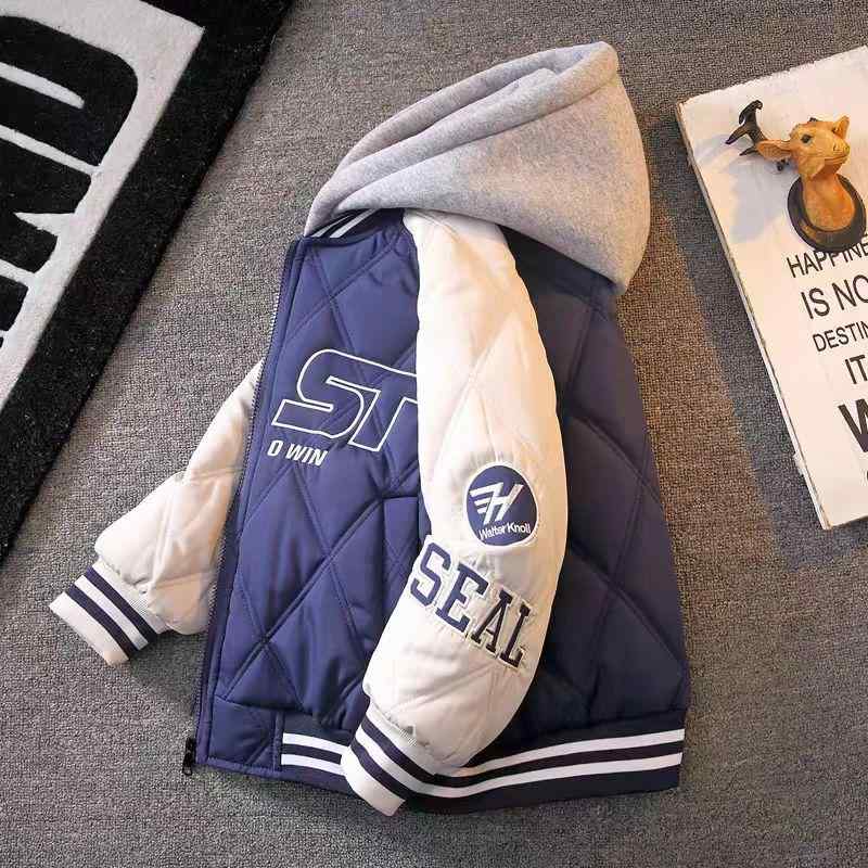 子供服 男の子 秋冬 ジャケット 厚手 野球服 大童 中綿 アウター