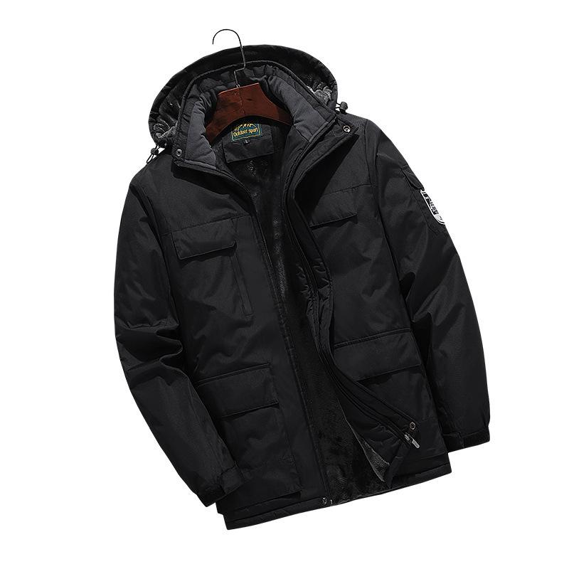 Wear - マウンテンパーカー 男性用 防寒 釣り アウトドア ウェア 防風 防水 登山服 裏起毛 大判サイズ 秋冬