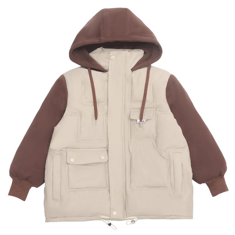 子供服 秋冬 男の子 裏起毛 中綿 コート 韓国風 中綿 ジャケット キッズ フード付き 防寒 アウター2