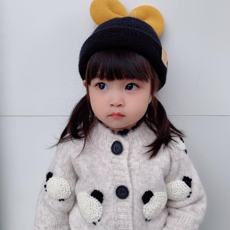 子供服 カーディガン 男の子 小綿羊 刺繍 アウター ニット セーター ウール 秋冬 インスタ映え かわい..