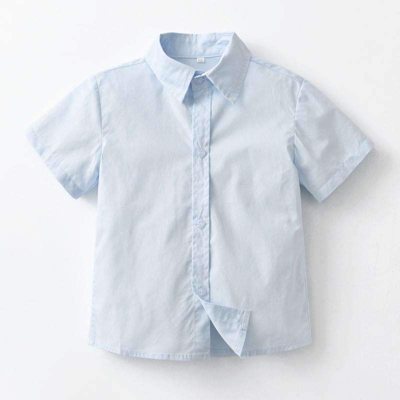シャツ 子供服 ベビー服 半袖シャツ 開襟シャツ 春夏 カジュアル 外出着