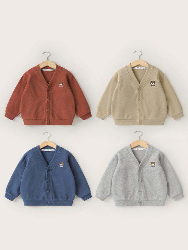 ニット カーディガン キッズ 男の子 ベビー 子供服 カジュアル アウター 春秋 秋物 普段着 小学生 幼稚園 保育園