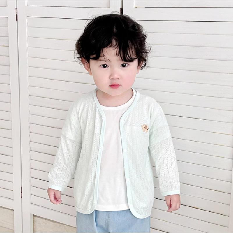 ベビー服 薄手カーディガン 女の子 男の子 冷房対策 寝間着 上着