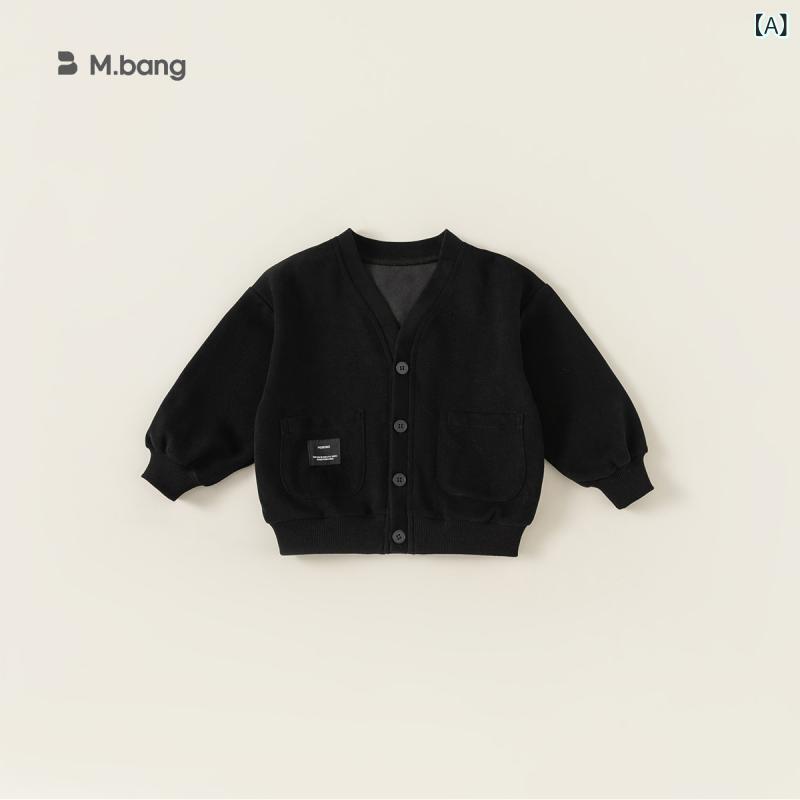 キッズ アウター 子供 男の子 Vネック カーディガン 春秋 カジュアル 普段着 お出かけ