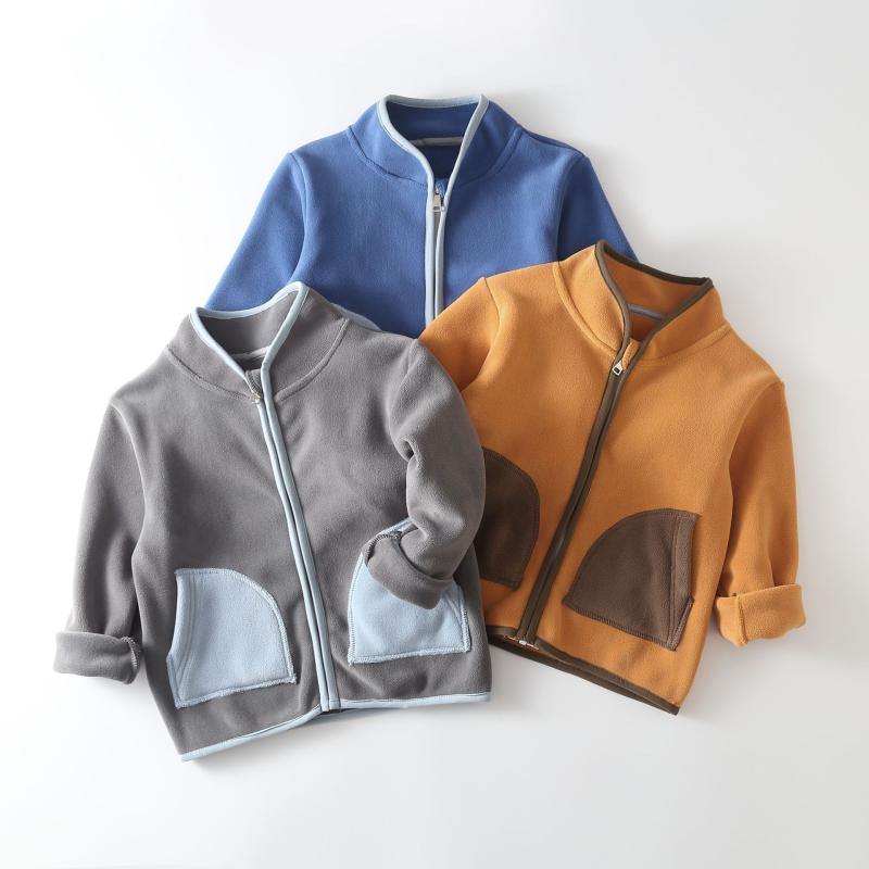 キッズ アウター 秋冬 子供 シングルブレスト ジャケット ベビー トップス 男の子 女の子 カーディガン スウェット かわいい おしゃれ