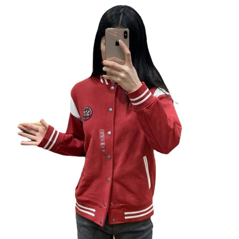 子供服 男女兼用 スポーツ ジャケット アウター スタジャン ブルゾン スクール風 ...
