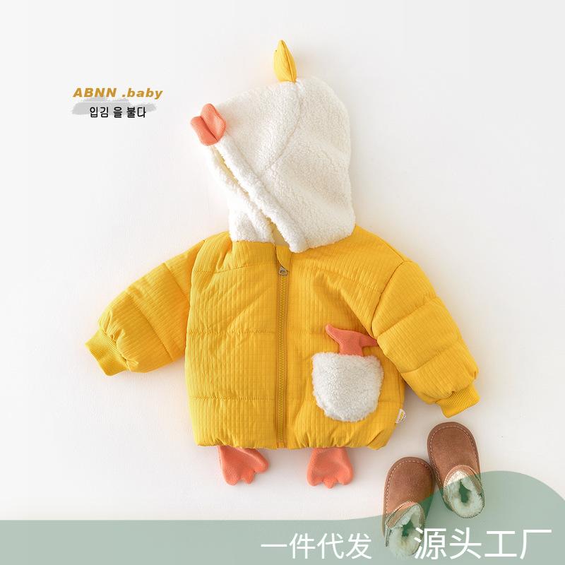 Blousons, Jumpers - 子供服 アウター コットン 新生児 かわいい アヒル 手詰め 中綿 防寒 男女兼用