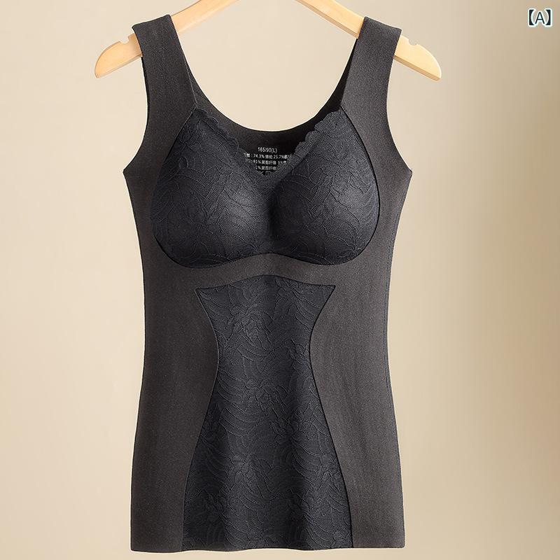 タンクトップ レディース 大きいサイズ あったかインナー 授乳ブラ ブラトップ ノ...