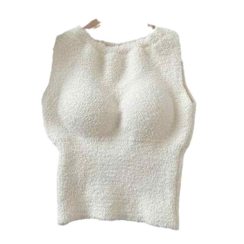 インナー レディース 温感 暖か 裏起毛 キャミソール 取り外し可能 胸パッド付き あったかインナー 肌着 トップス 秋冬 レイヤード 重ね着2