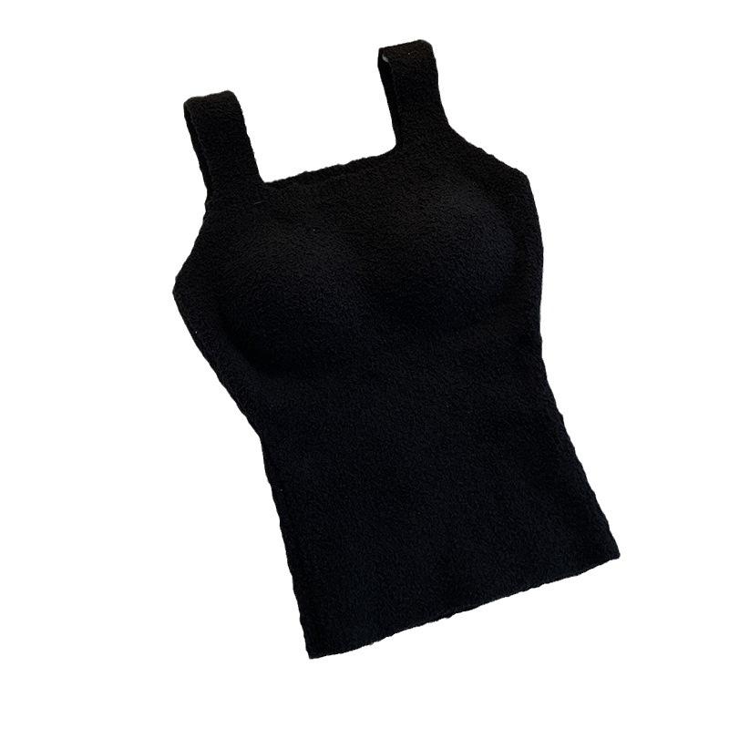 ベスト レディース 秋冬 羊羔绒 あったか 裏起毛 ベスト 短め トップス インナー 重ね着 あったか 防寒
