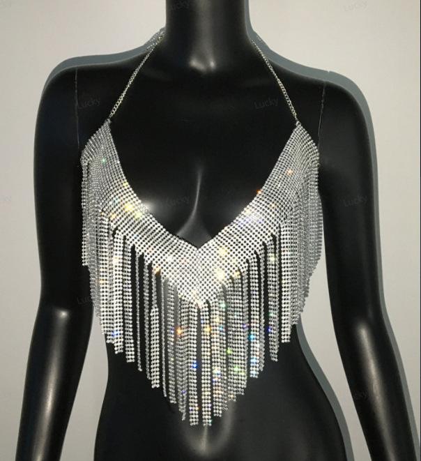 キャミソール レディース セクシー 水着 水晶 きらきら 接触冷感 ギャル ストリート ダンス へそ出し ショート丈 ノースリーブ トップス インナー 春夏