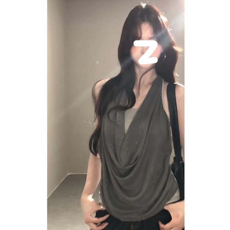 タンクトップ レディース 女性用 春夏 セクシー 鎖骨見せ ノースリーブ インナー トップス スリムフィット カジュアル