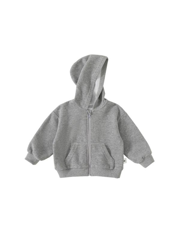 2子供服 キッズ 裏起毛 アウター 秋冬 女の子 パーカー 厚手 男の子 フード付き トップス カーディガン 冬物