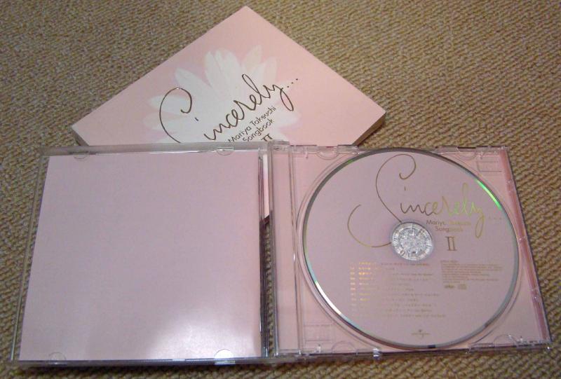 【中古】Sincerely II ～ MARIYA TAKEUCHI SONGBOOK ～
