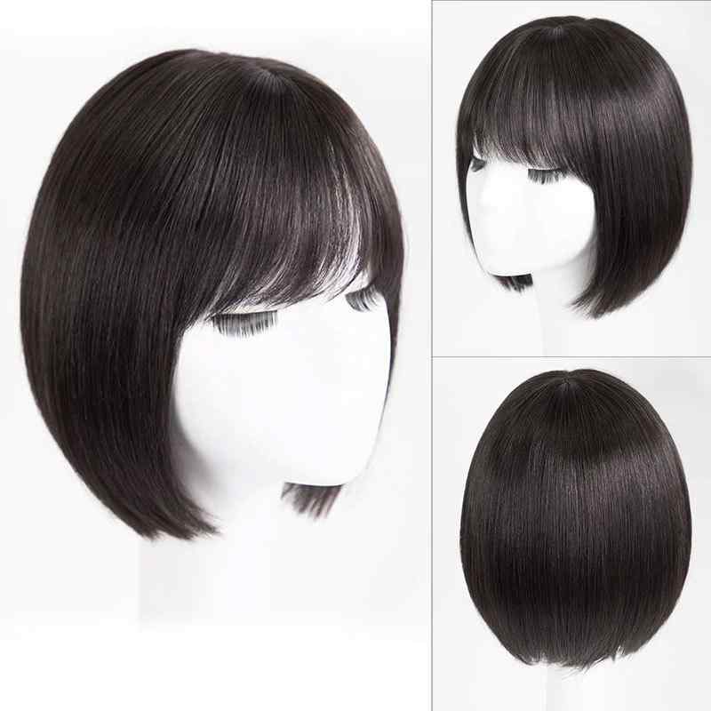 ウィッグ レディース ショート ボブ カット 婦人用 フルウィッグ 肩まで 髪 真人 髪の毛