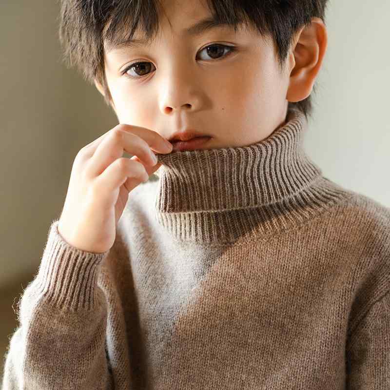 ニット キッズ 子供 薄手 ハイネック ウール セーター 男の子 女の子 秋冬 インナー ベビー ニット