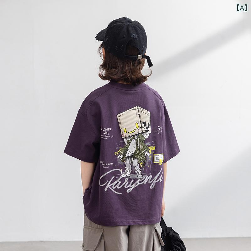 Tシャツ キッズ 子供 夏服 半袖 体恤 おし...の紹介画像2