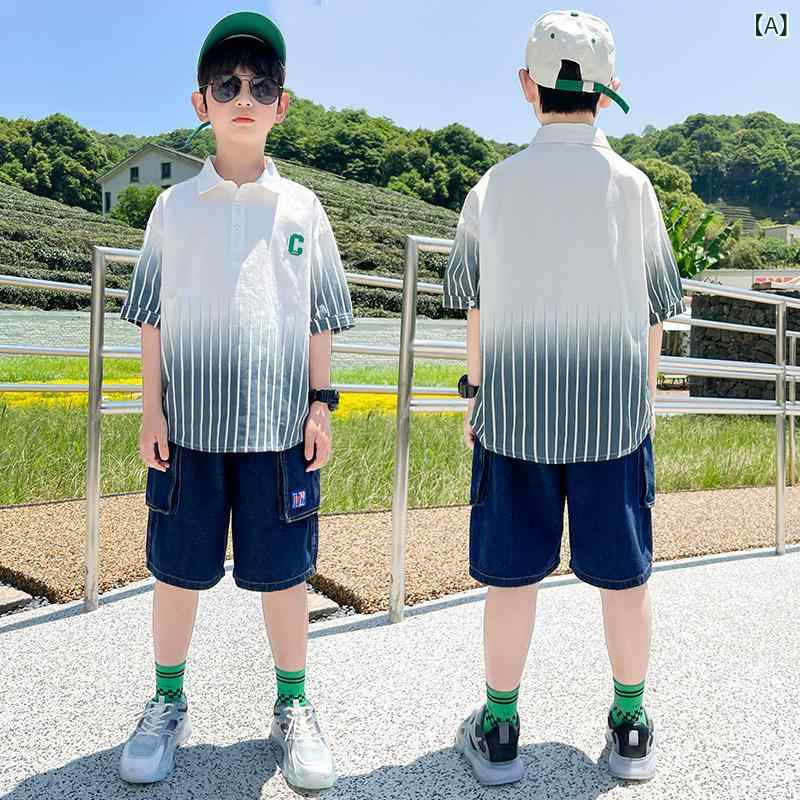 子供服 夏物 セットアップ 男の子 デニム ポ...の紹介画像2